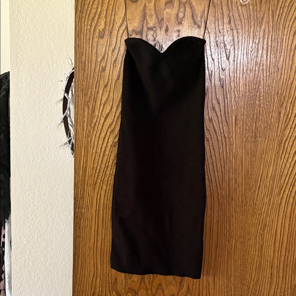 Princess Polly Black Strapless Dress